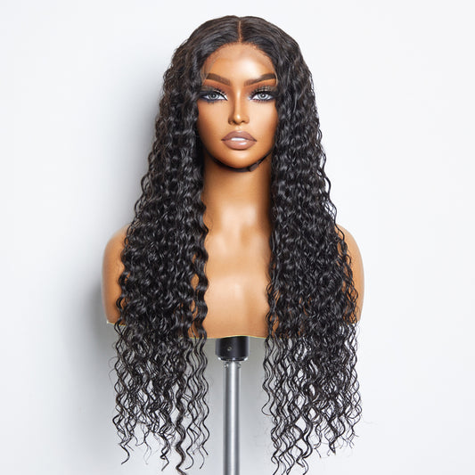 TedHair 5x5 Glueless Lace Closure Wig 180% Density Deep Wave