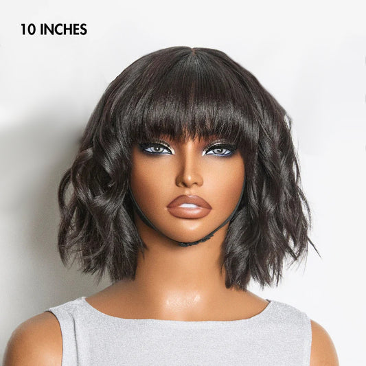 TedHair 150% Density Put On and Go Layered Cut Minimalist Lace Bob Wig Yaki Straight