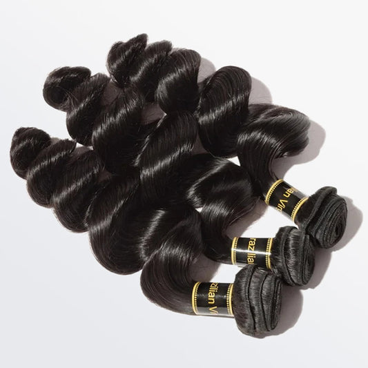 TedHair 10A 10''/12''/14'' Virgin Hair Loose Wave 3 Bundles Sample