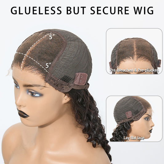 TedHair 180% Density 5x5 HD Lace Closure Wig Deep Wave