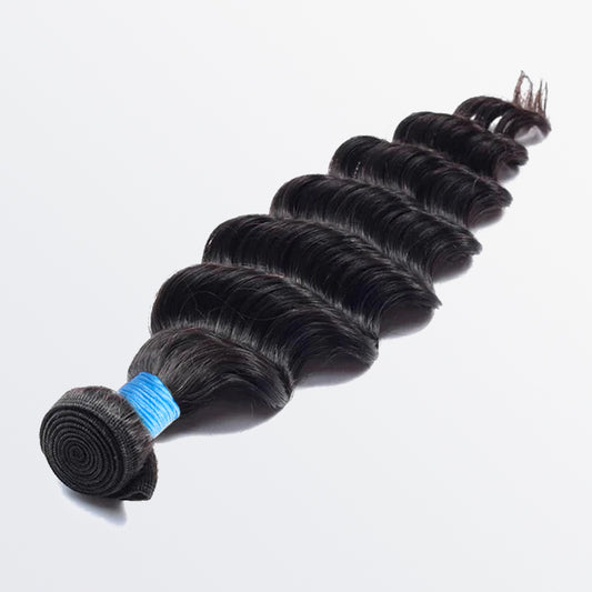 TedHair 14-26 Inch Loose Deep Virgin Brazilian Hair #1B Natural Black