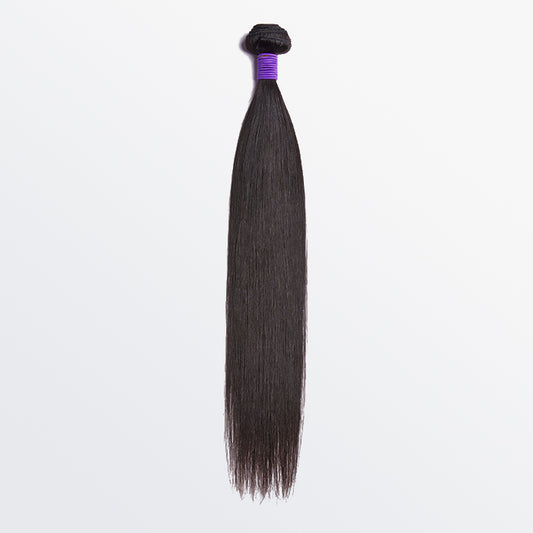 TedHair 14-30 Inch 12A Premium Raw Indian Hair Straight #1B Natural Black ｜One Bundle