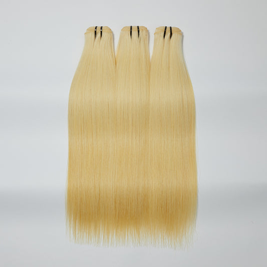 TedHair 12-30 Inch 12A Raw Hair #613 Lightest Blonde Straight