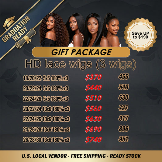 2026 Graduation Season Package Deal ｜ HD Lace Frontal Wigs $370-$740