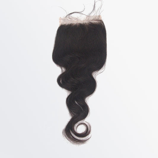 TedHair 12-20 Inch 5" x 5" Body Wavy Free Parted Lace Closure #1B Natural Black