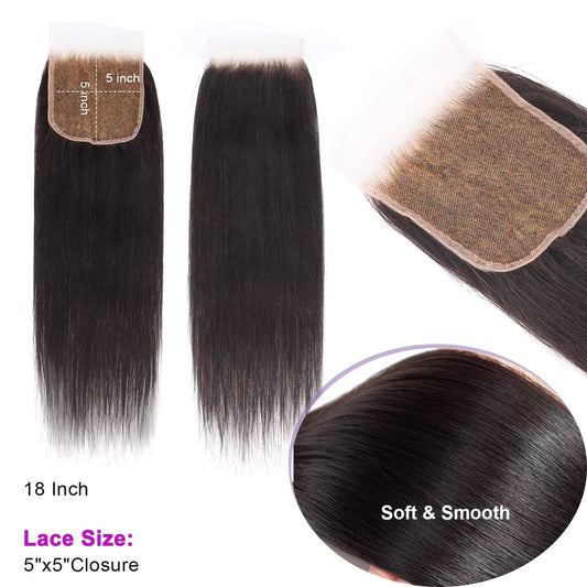 TedHair 5x5 HD Lace Free Parted Closure Body Wave