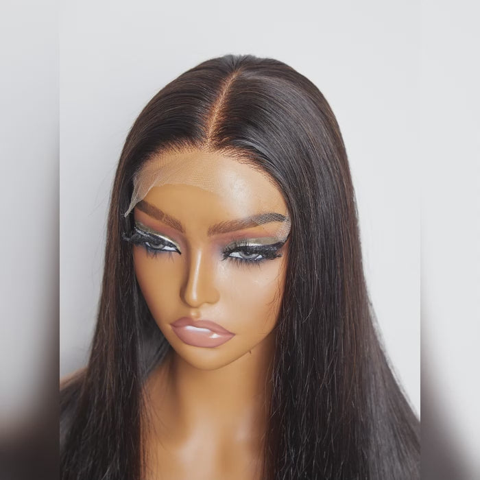 TedHair 5x5 HD Glueless Lace Closure Wig Straight 180% Density