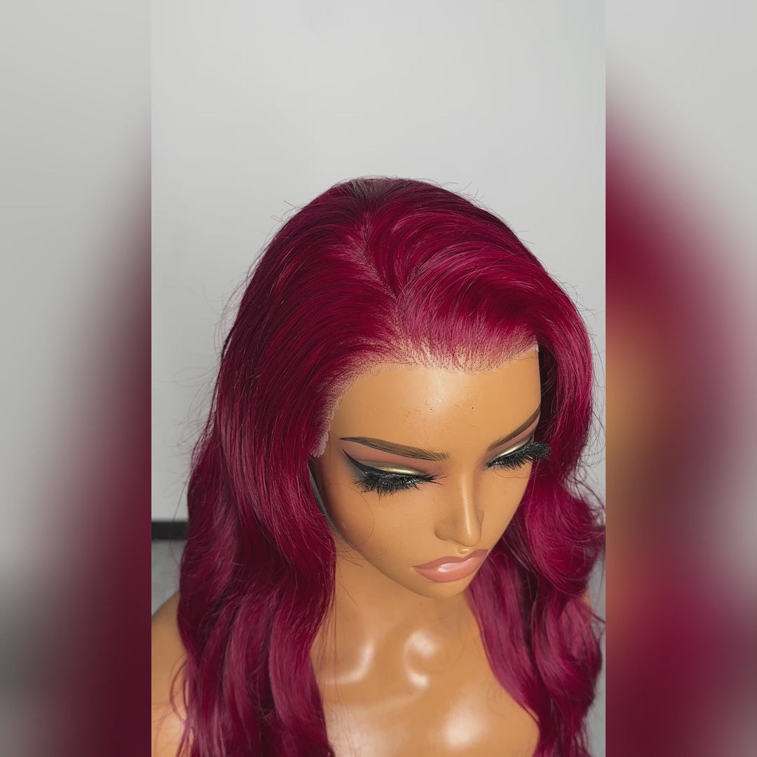TedHair 150% Density 13x4 Pre-Plucked Free Part Lace Frontal Wig Body Wave 24 Inches 99J